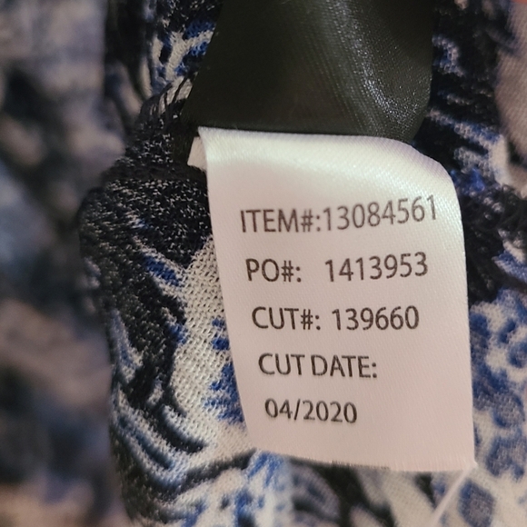 Torrid 00/0 blue floral cinched waist kimono duster top - Picture 8 of 8